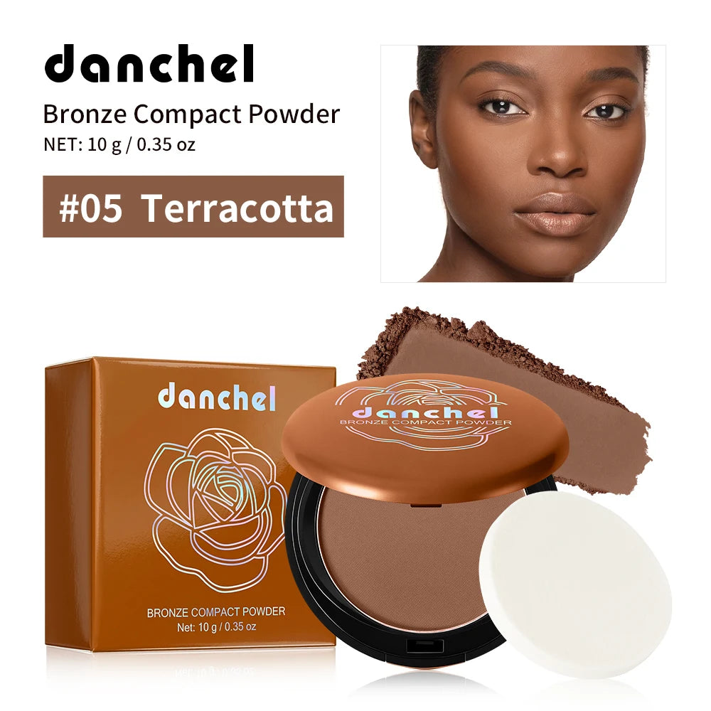 Matte Bronze Compact Powder for Flawless Buildable Coverage