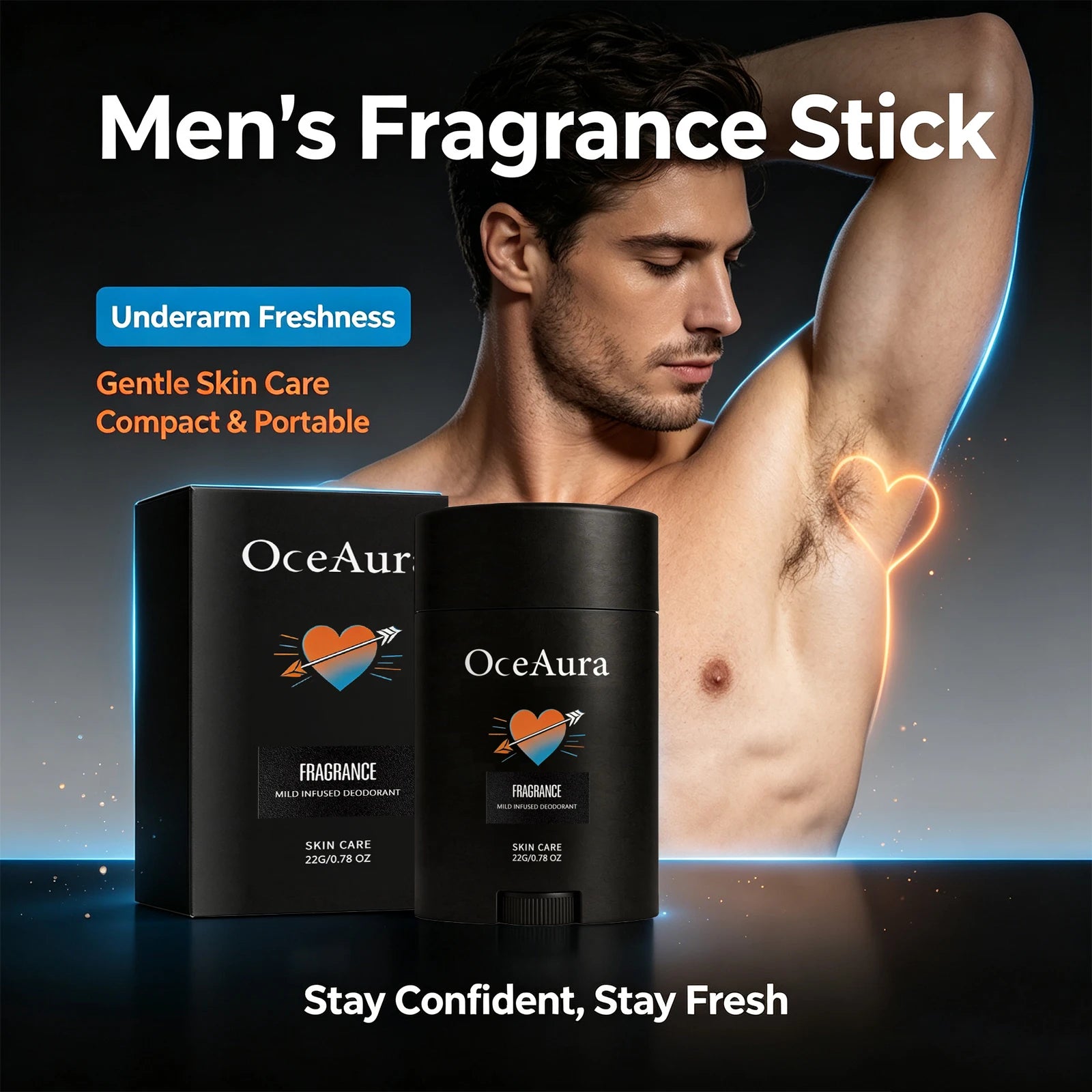 Men Deodorant Stick Long Lasting Odor Control - 6
