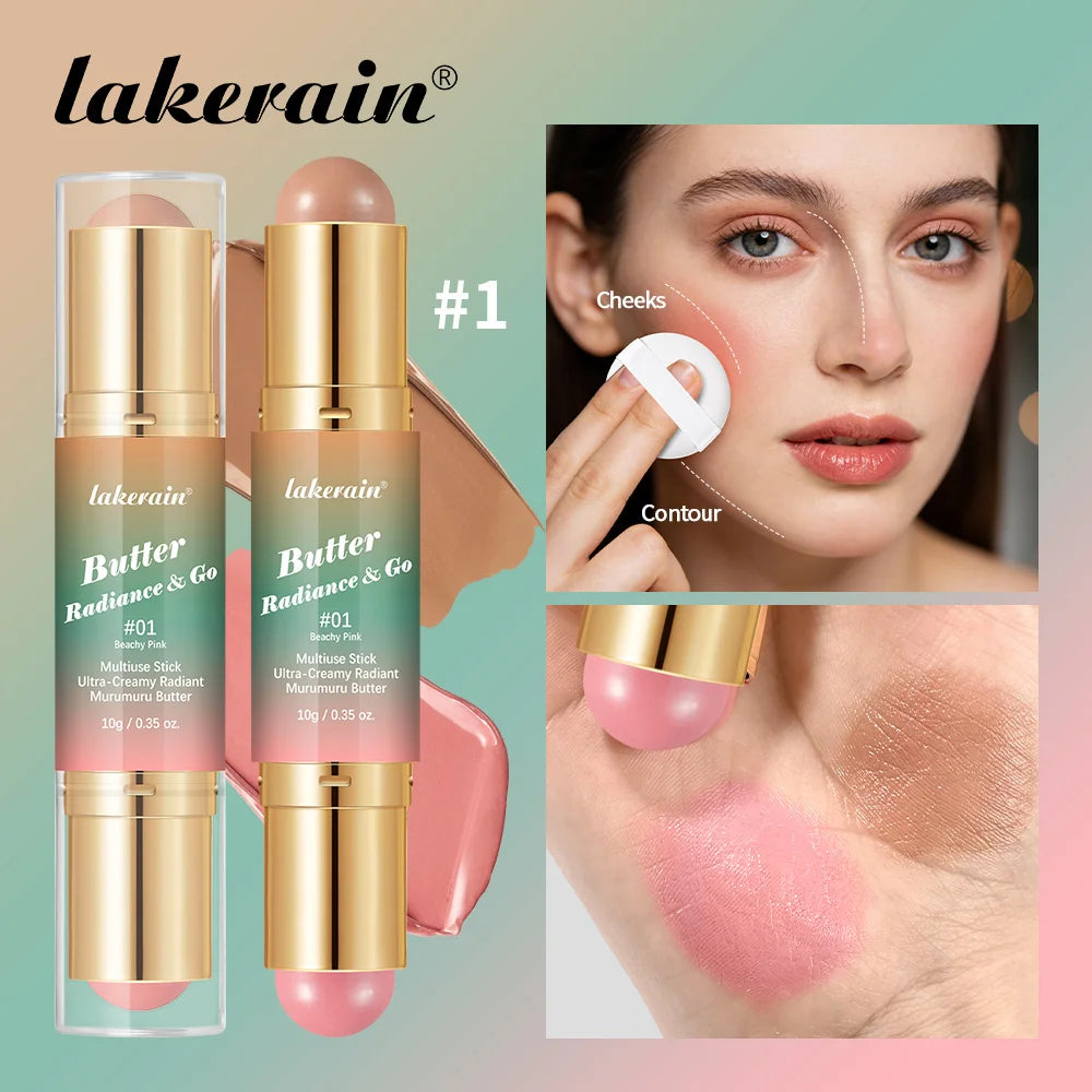 Dual Ended Makeup Stick for Blush and Contour - 1