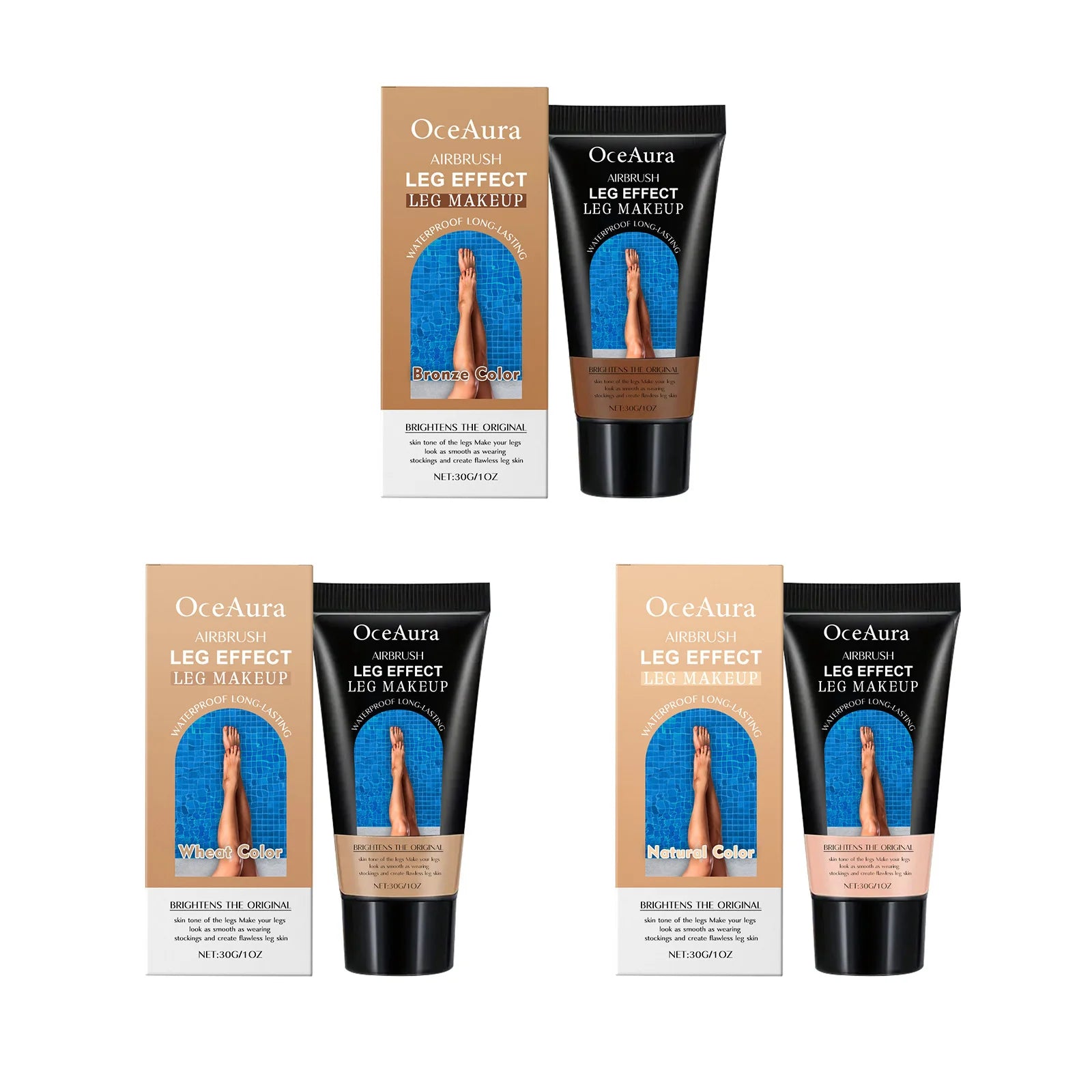 Waterproof Leg Foundation Cream for Flawless Coverage - 2