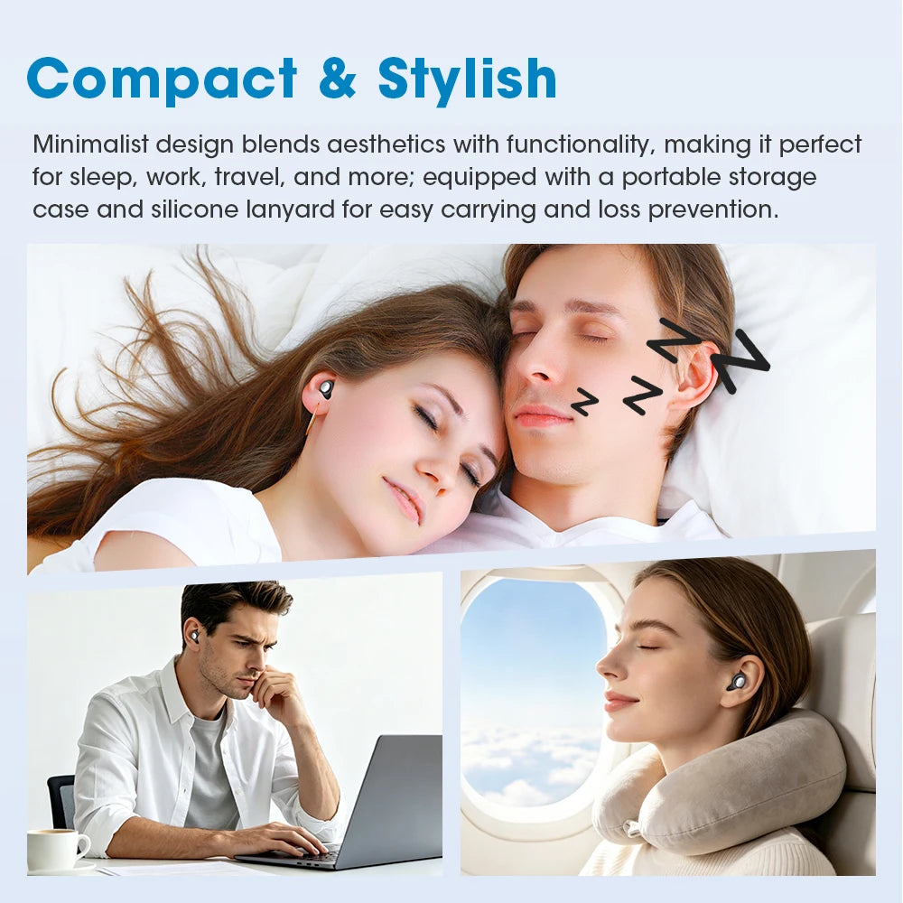 Noise Canceling Sleep Earplugs with Storage Case