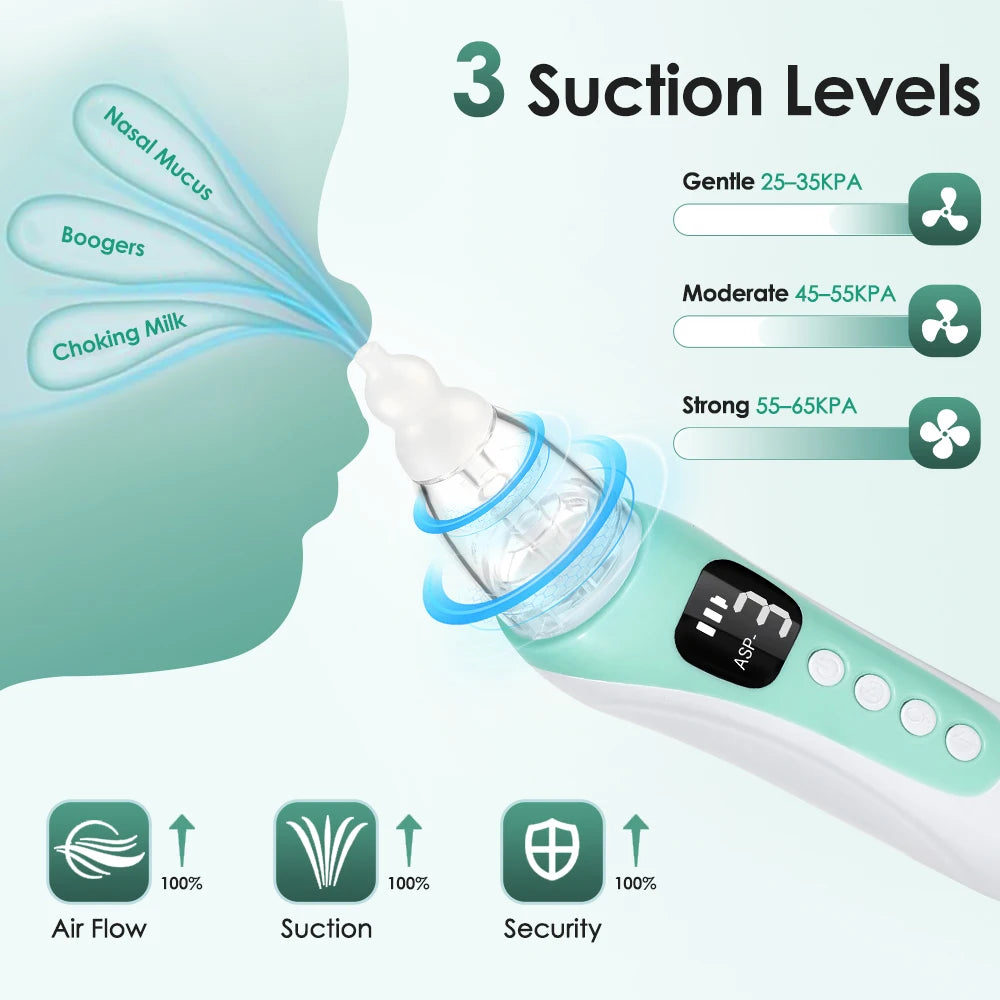 Electric Baby Nasal Aspirator with Soothing Lullabies