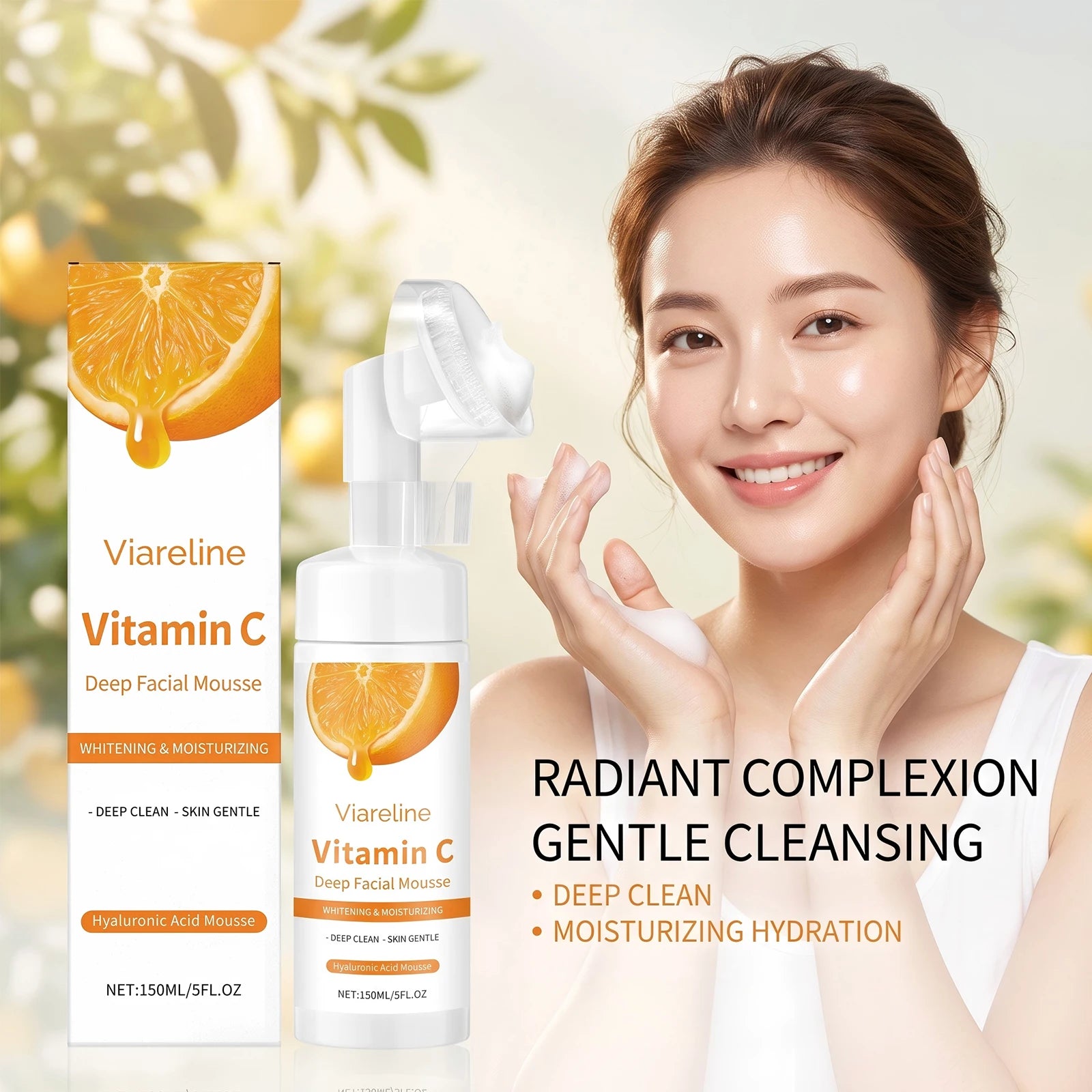 Vitamin C Facial Cleanser for Deep Pore Cleaning and Hydration - 5