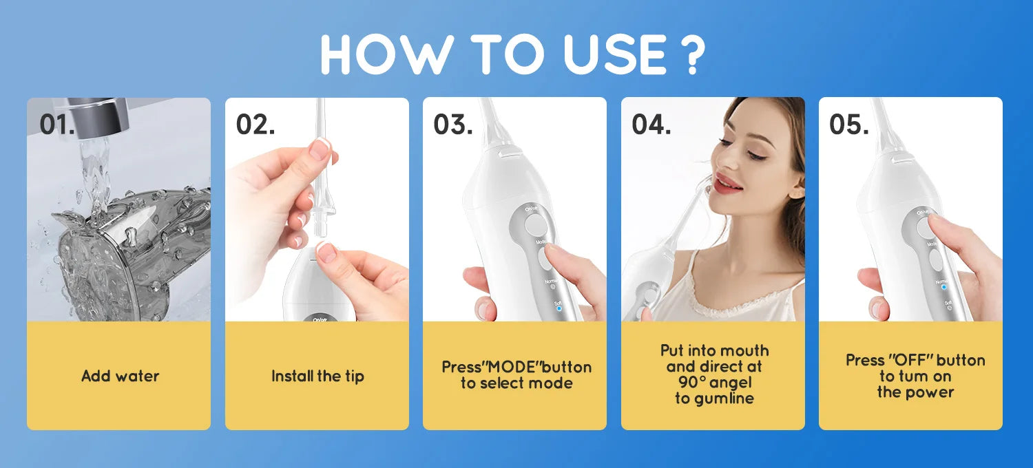 Oral Care Set with Water Flosser and Sonic Toothbrush - 12