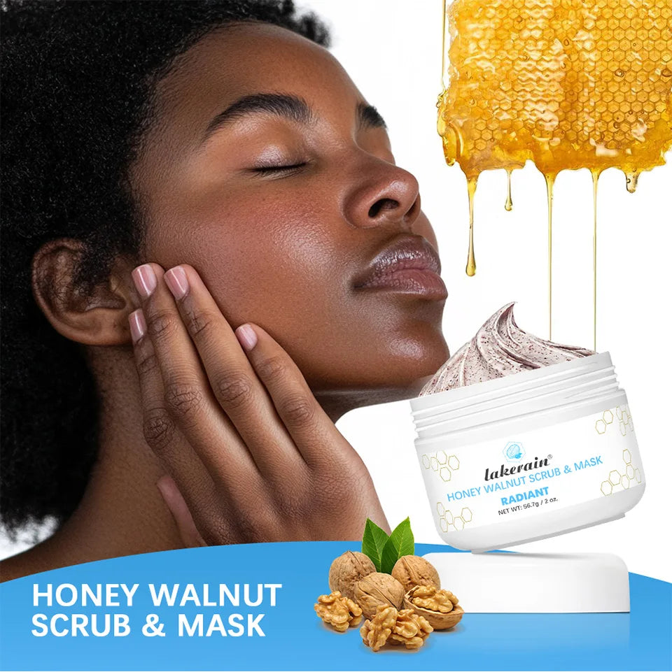 Honey Walnut Facial Scrub and Mask for Radiant Skin
