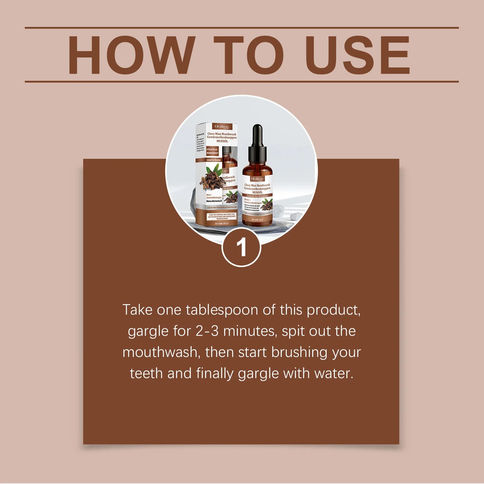 Clove Mint Mouthwash for Fresh Breath and Clean Teeth - 21
