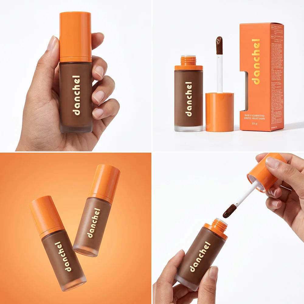 Liquid Foundation and Concealer Velvet Matte Finish - 4