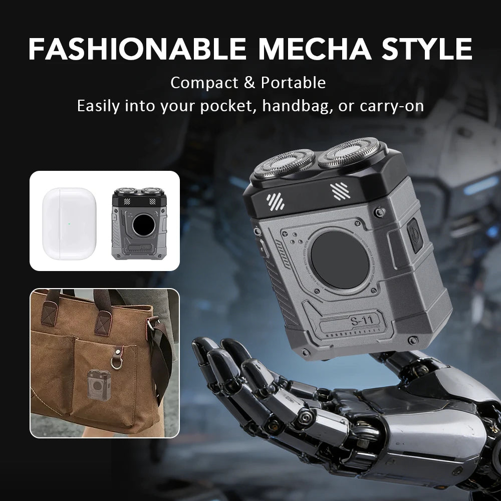 Portable Electric Shaver with Digital Display