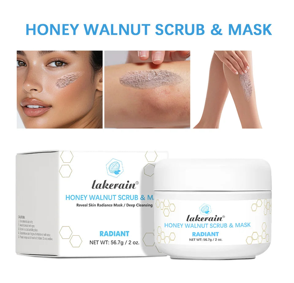 Honey Walnut Facial Scrub and Mask for Radiant Skin - 9