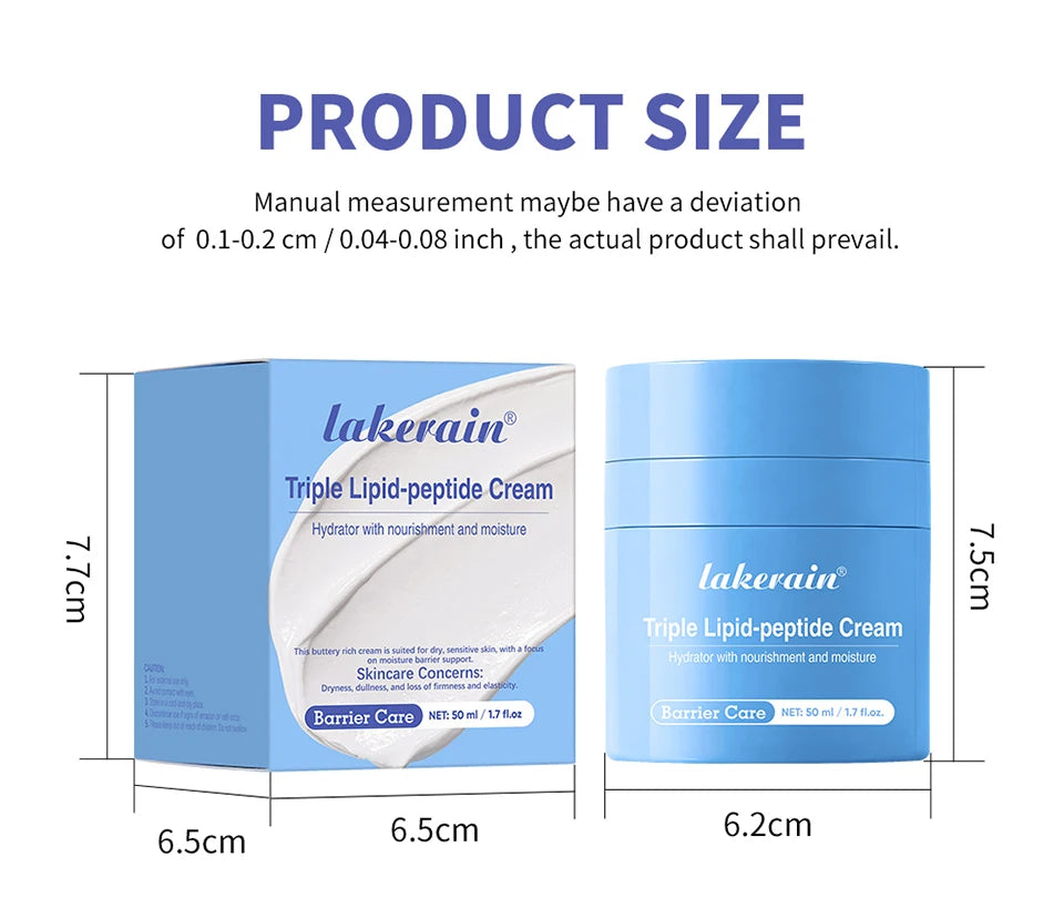 Triple Lipid Peptide Cream for Deep Hydration