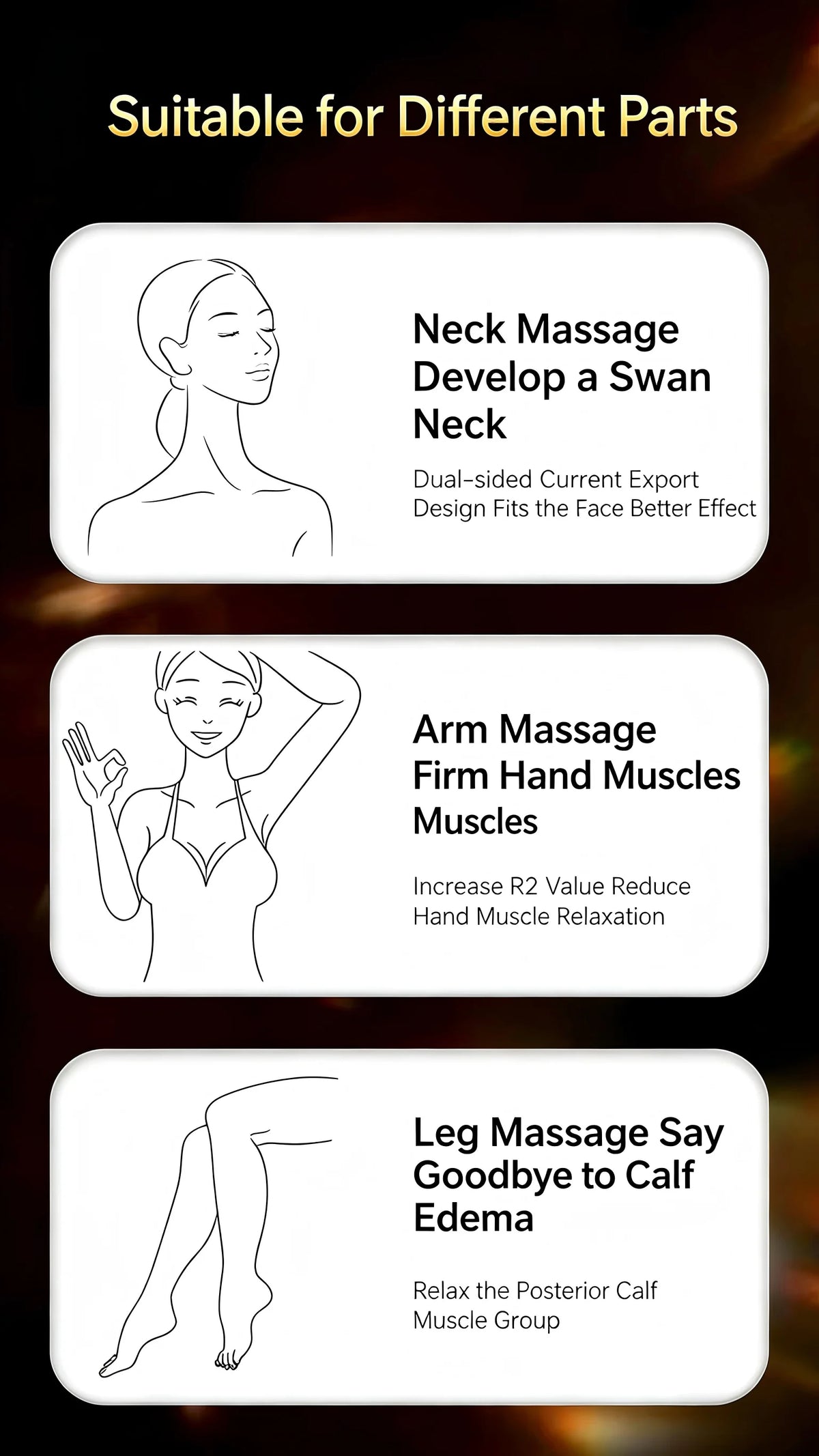 3 in 1 LED Facial Massager for Skin Tightening