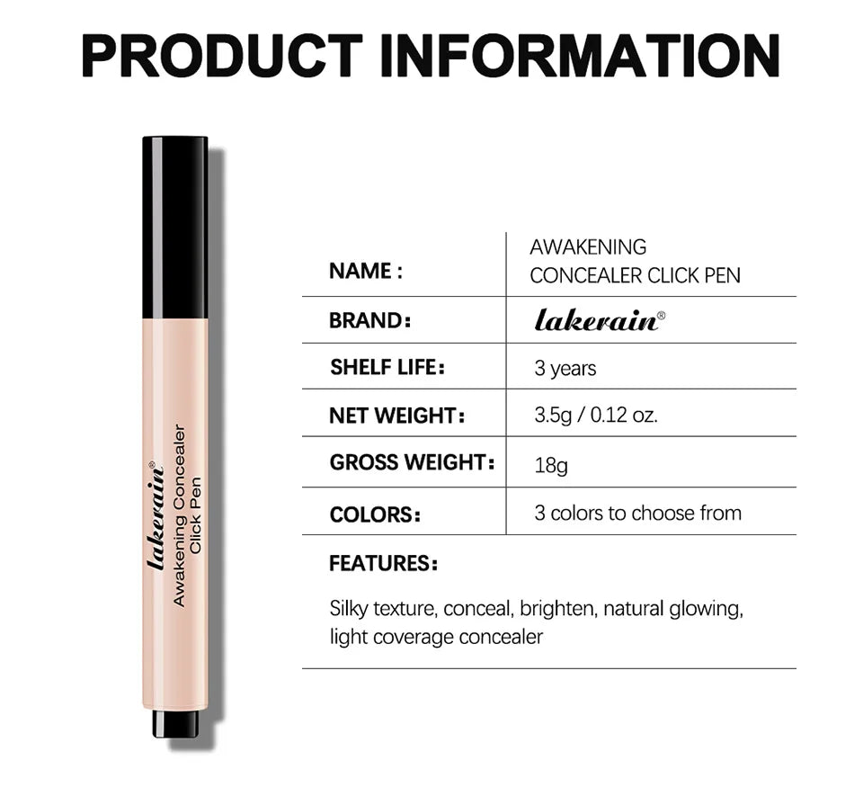 Awakening Concealer Pen for Natural Brightening and Full Coverage - 18