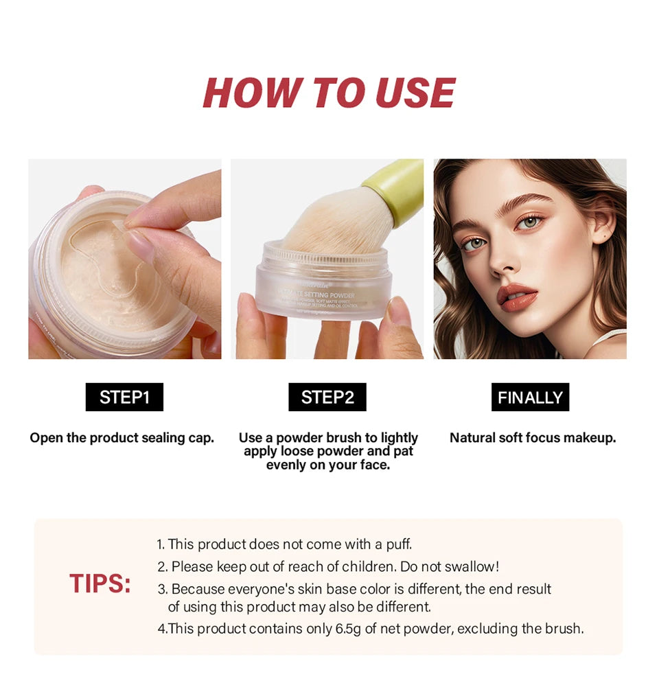 Setting Powder for Long Lasting Matte Finish