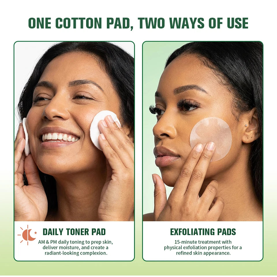 Toning and Brightening Face Pads for Radiant Skin - 10