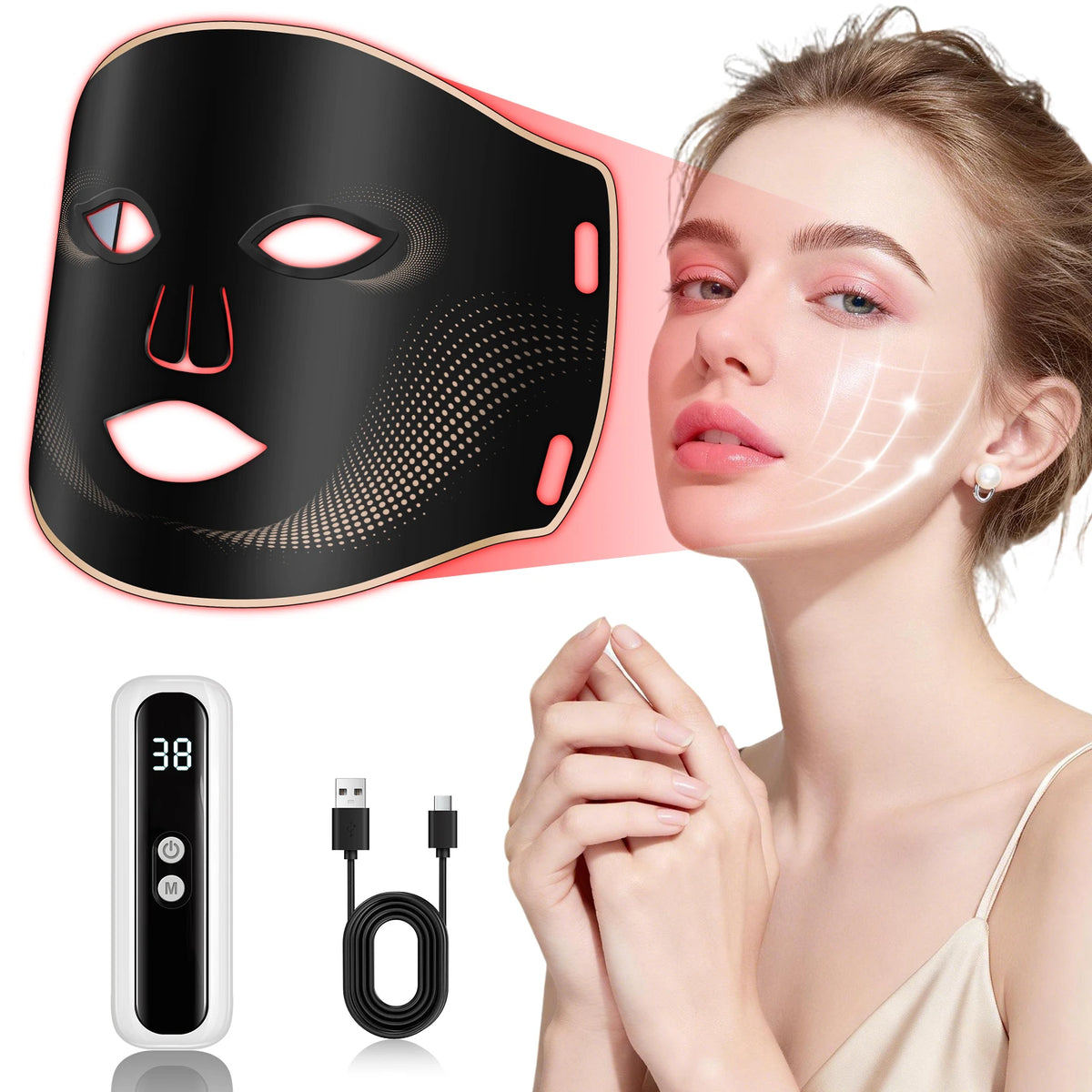 Multifunctional Beauty Mask with Seven Light Spectrum Settings