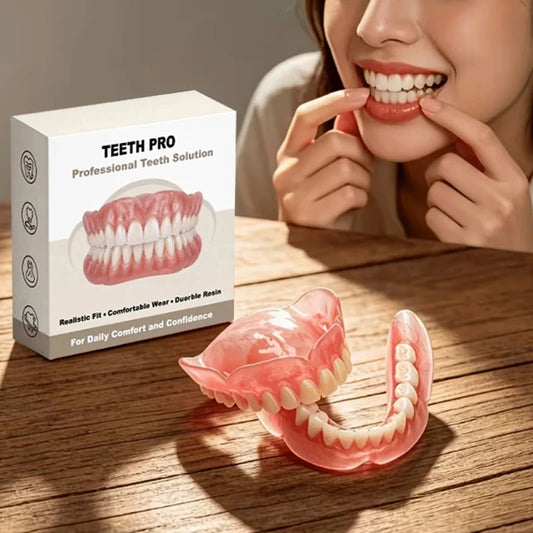 Comfort Fit Realistic False Teeth for Daily Smile