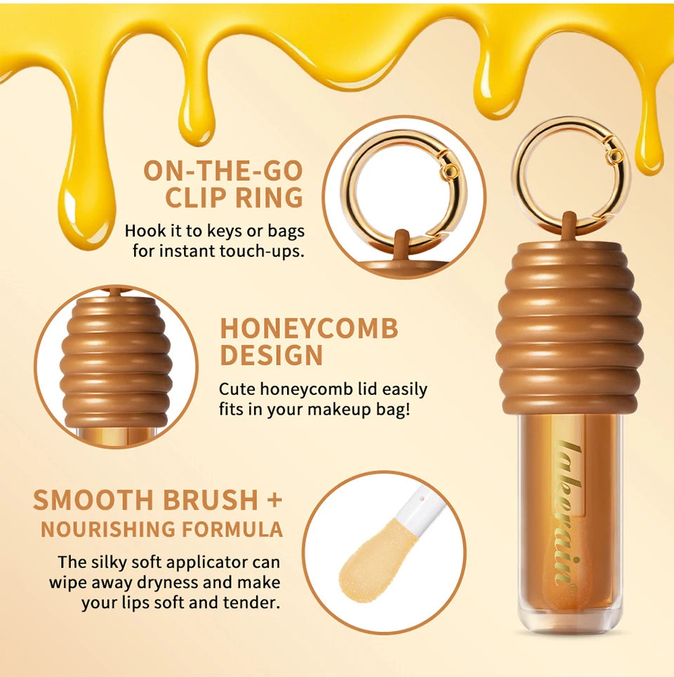 Honey Lip Gloss Set for Hydrating and Nourishing Lips