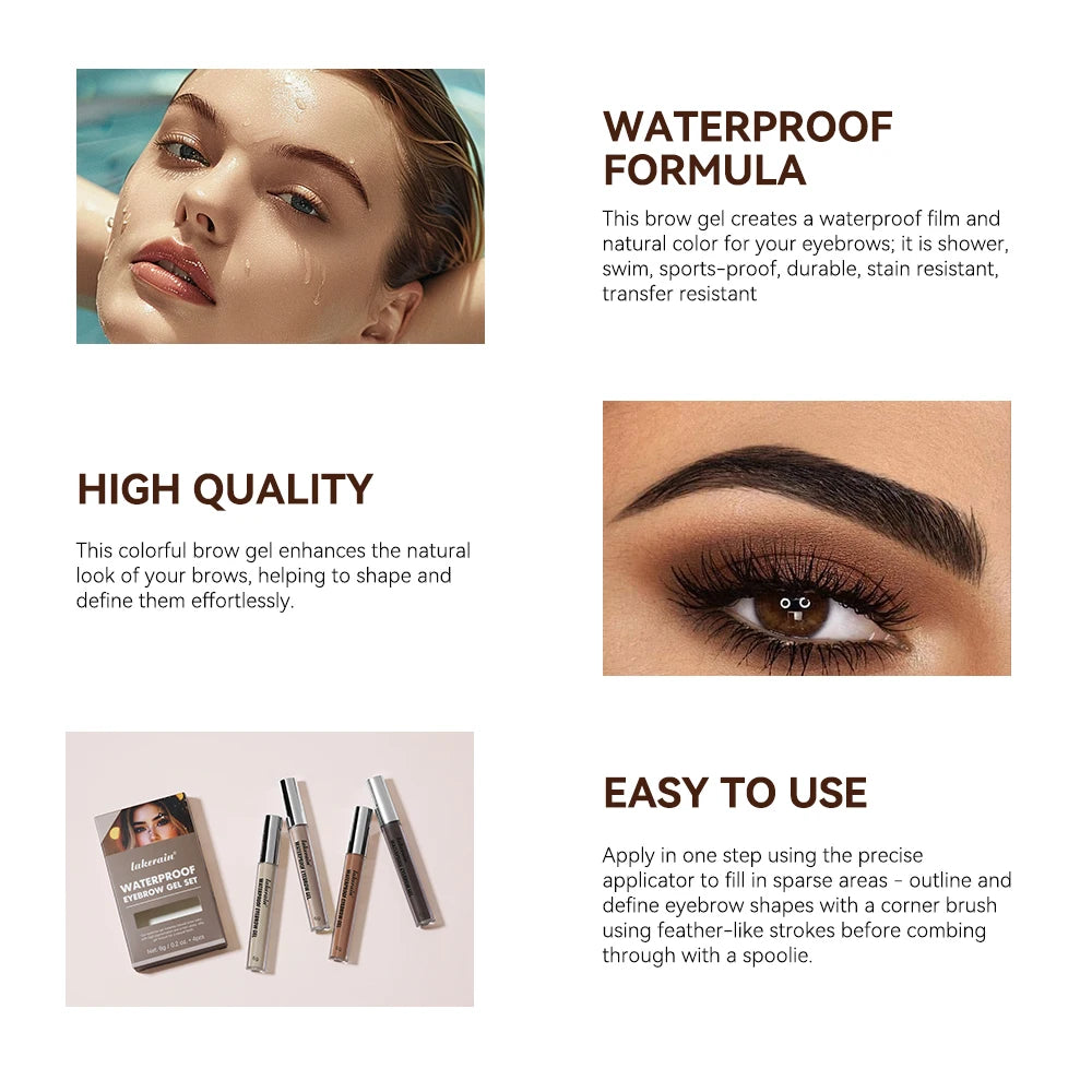 Waterproof Eyebrow Tint Gel for a Long Lasting Natural Look - 2