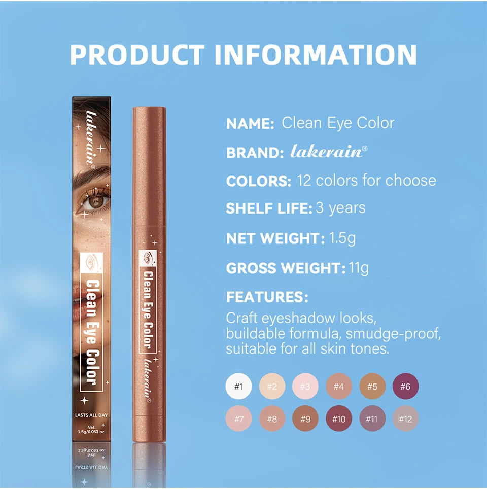 Eyeshadow Stick Long Lasting Smudge Proof Pencil - 13
