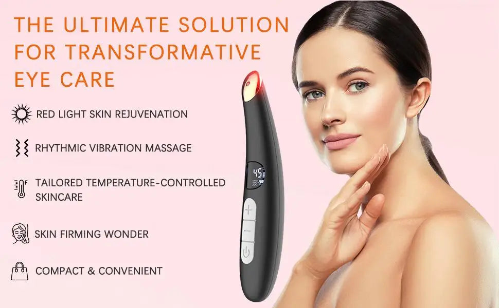 Eye Beauty Device with Heat and Vibration for Puffiness - 7
