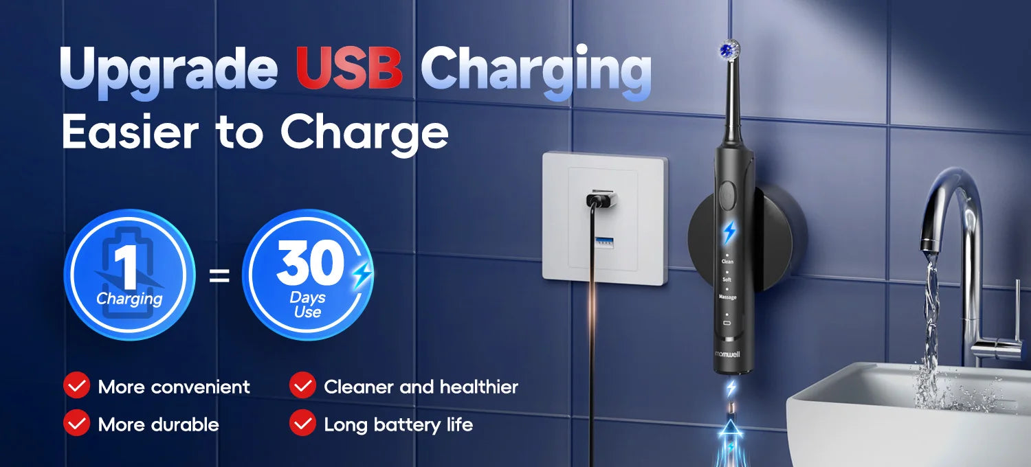 Electric Toothbrush and Water Flosser Combo for Oral Hygiene - 15