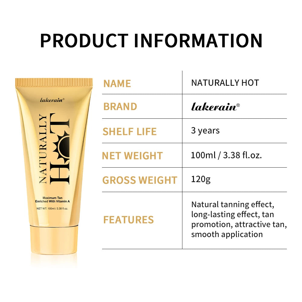 Hot Tanning Cream for Long Lasting Natural Bronzed Skin