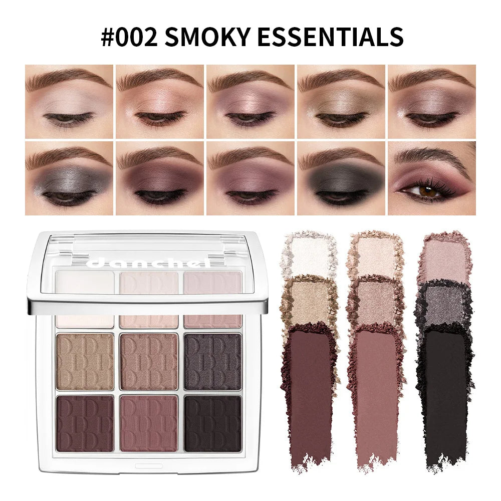 9-Shade Eyeshadow Palette Highly Pigmented Blendable Makeup