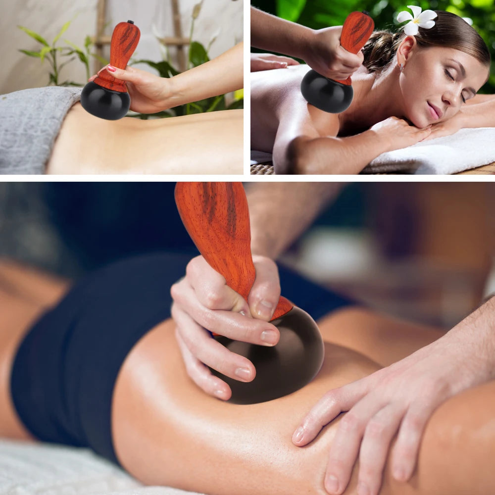 Electric Hot Stone Massager with Adjustable Heat Levels - 12
