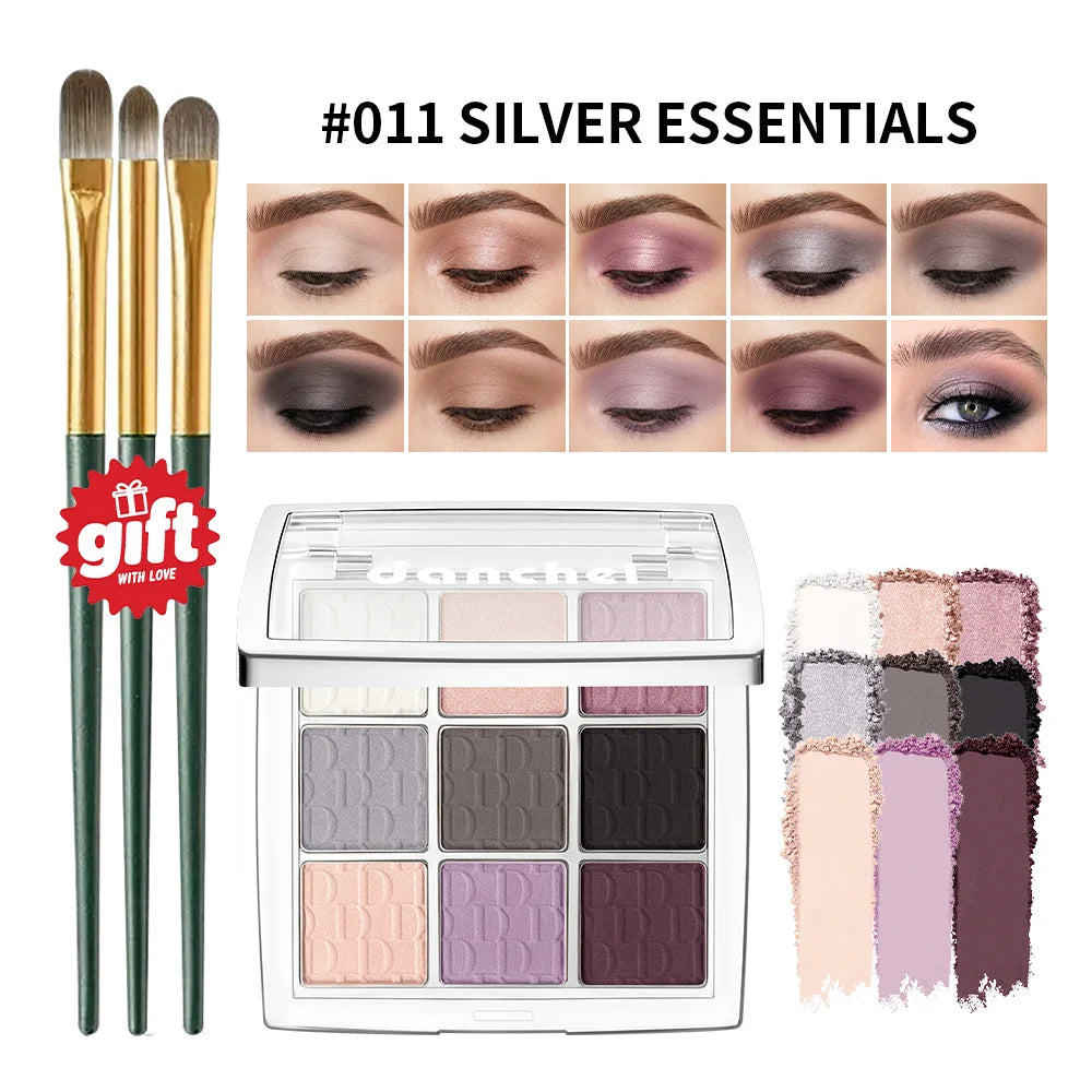 Nine Color Eyeshadow Palette for Beginner Makeup Looks - 22