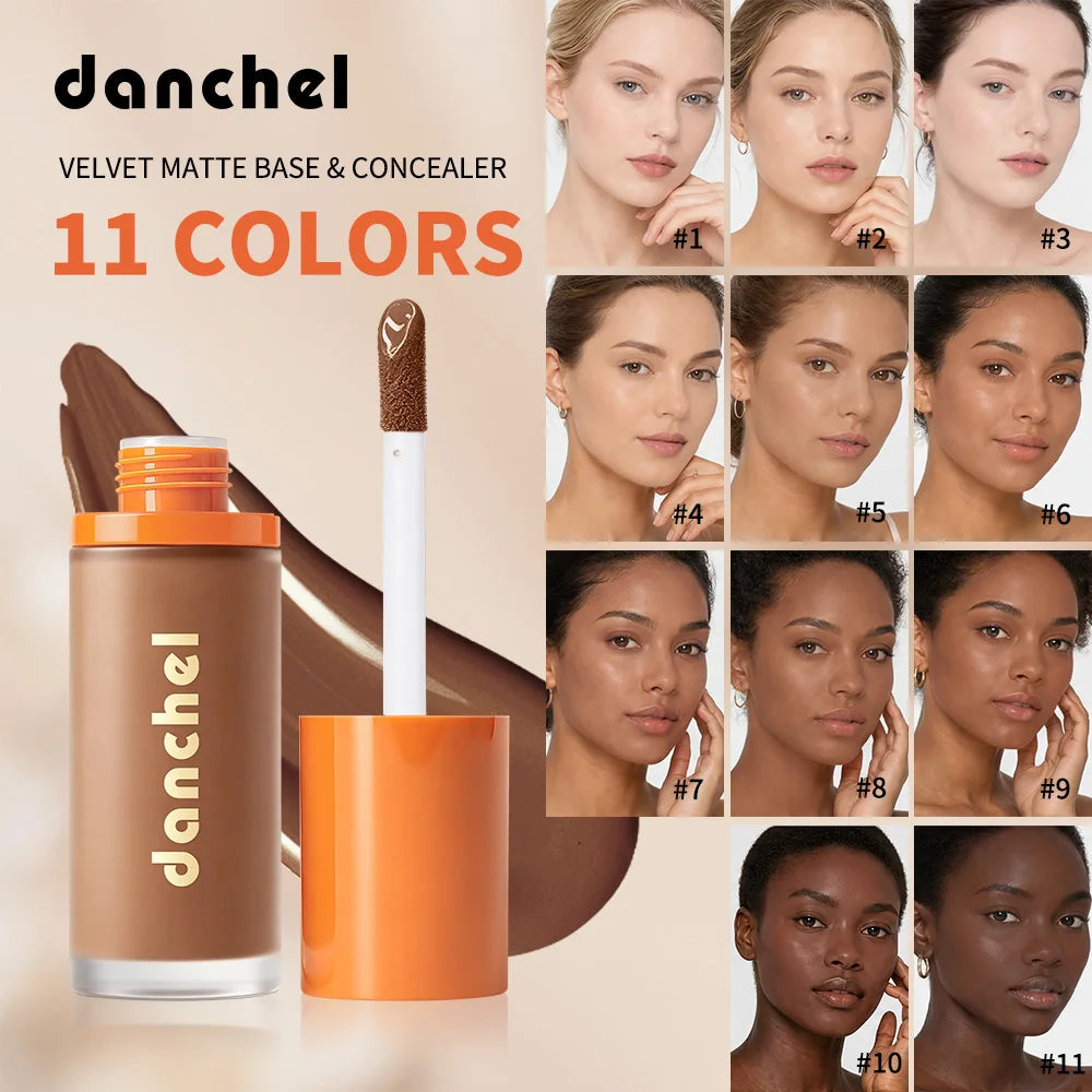 Liquid Foundation and Concealer for a Flawless Velvet Matte Finish
