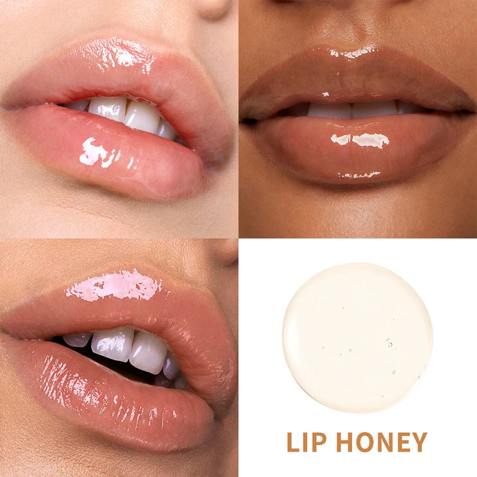 Honey Lip Gloss Set for Hydrating and Nourishing Lips - 12