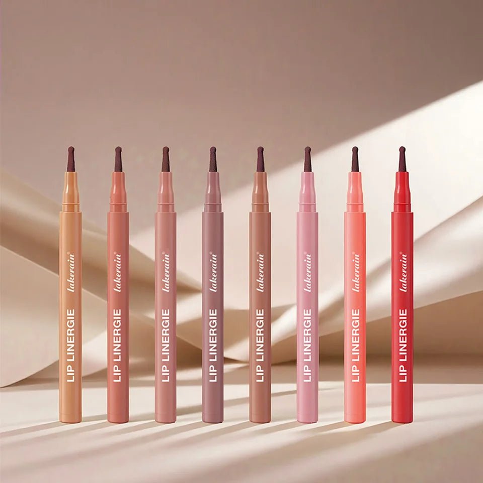 Lip Liner Pen with Precise Ballpoint Felt Tip