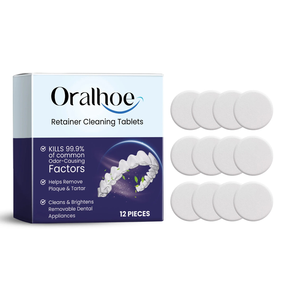 Denture Cleaning Tablets for Effective Stain and Plaque Removal