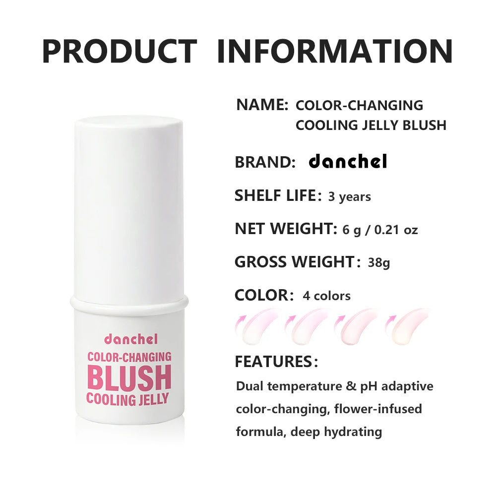 Color Changing Jelly Blush Stick Hydrating Tint - 17