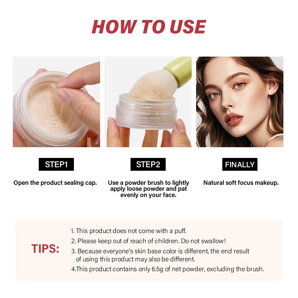 Setting Powder for Long Lasting Matte Finish