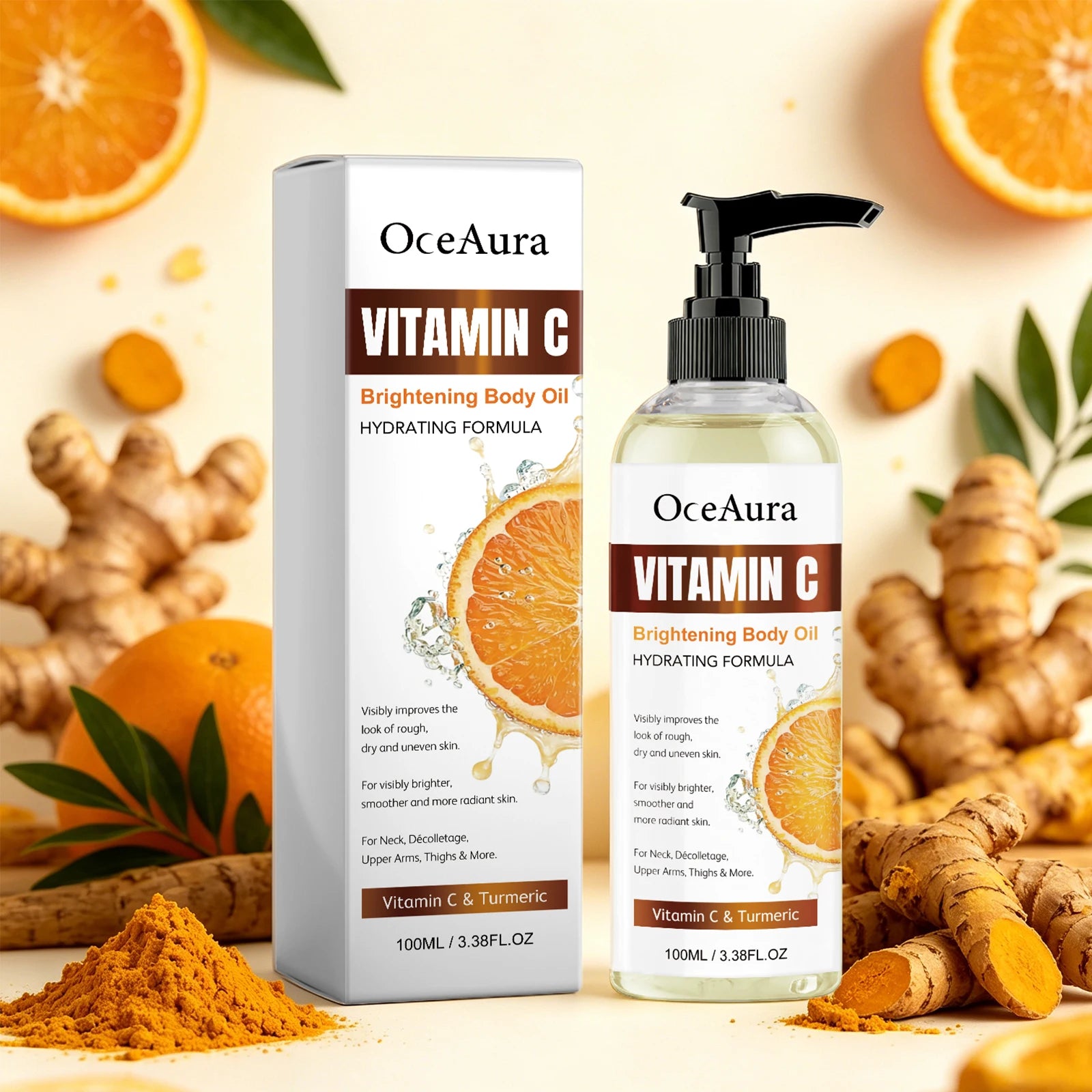 Turmeric Vitamin C Glow Body Oil for Radiant Skin - 3