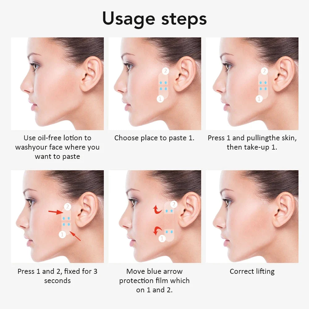 Invisible Face Lifting Patch for Instant V-Shape Contouring - 6
