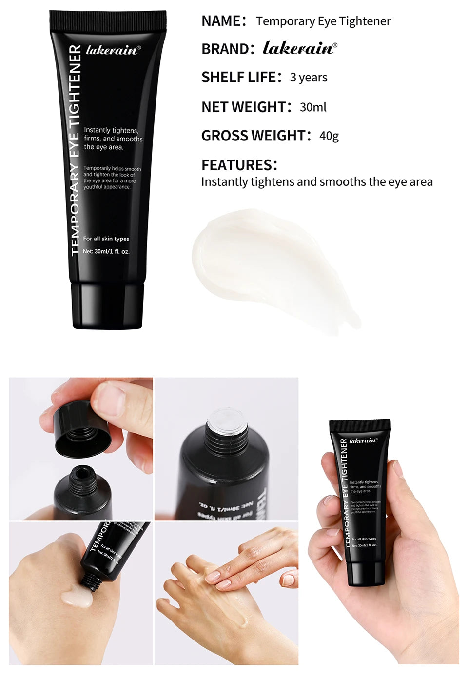 Temporary Eye Tightener Cream for Youthful Skin - 17