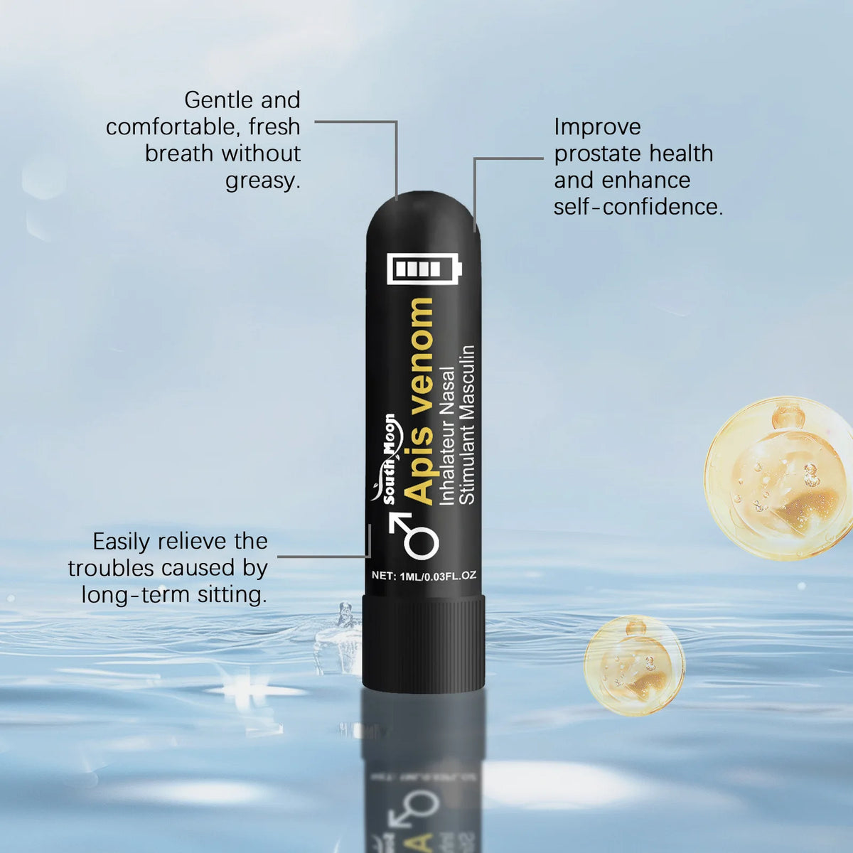 Nasal Inhaler Stick for Men Daily Energy and Confidence Support
