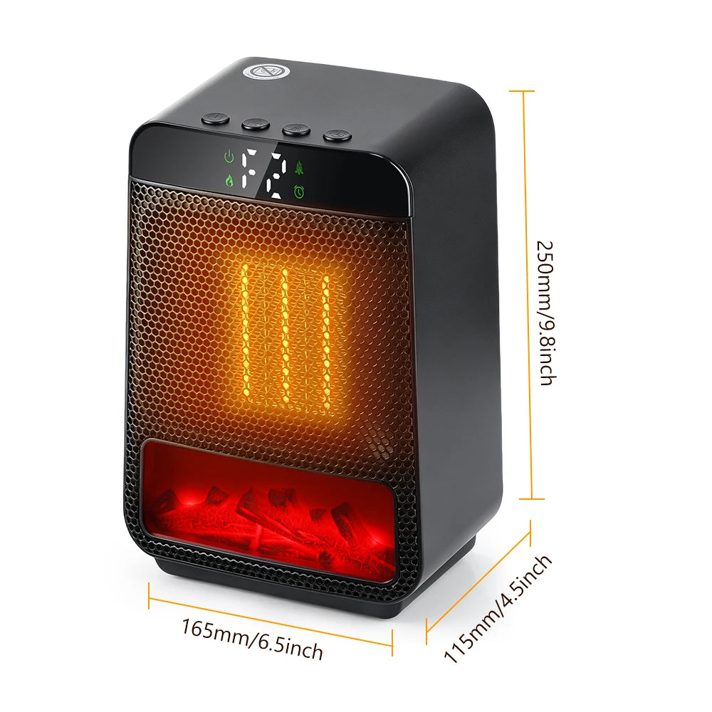 Portable Desktop Electric Heater with Fast Ceramic Heating - 19