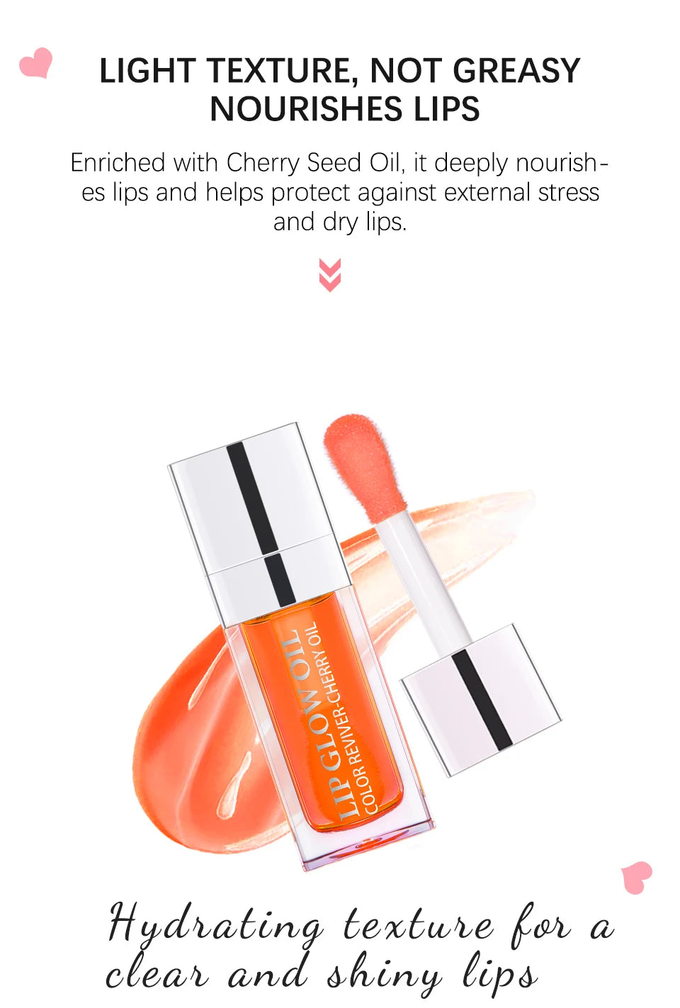 Crystal Jelly Lip Glow Oil for Hydrated Shiny Lips - 12