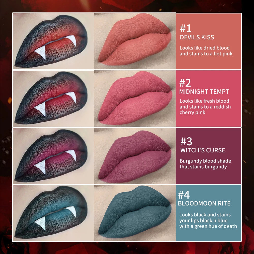 Matte Bloody Lip Stain Long-lasting Waterproof Tint