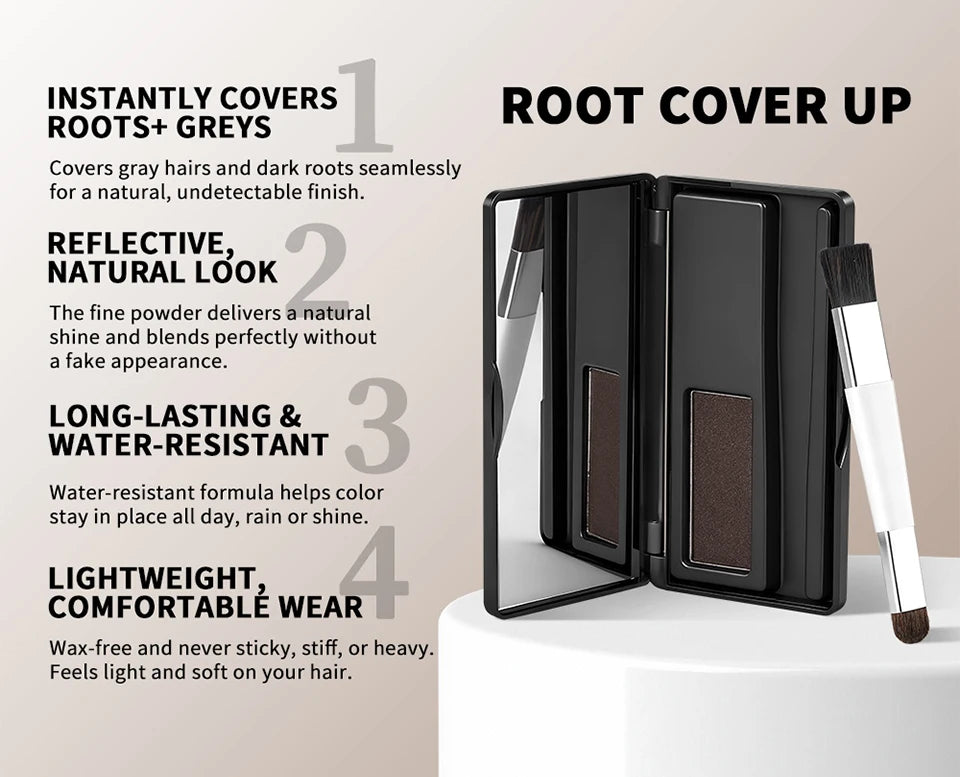 Hairline Shadow Powder for Natural Root and Gray Hair Coverage - 10