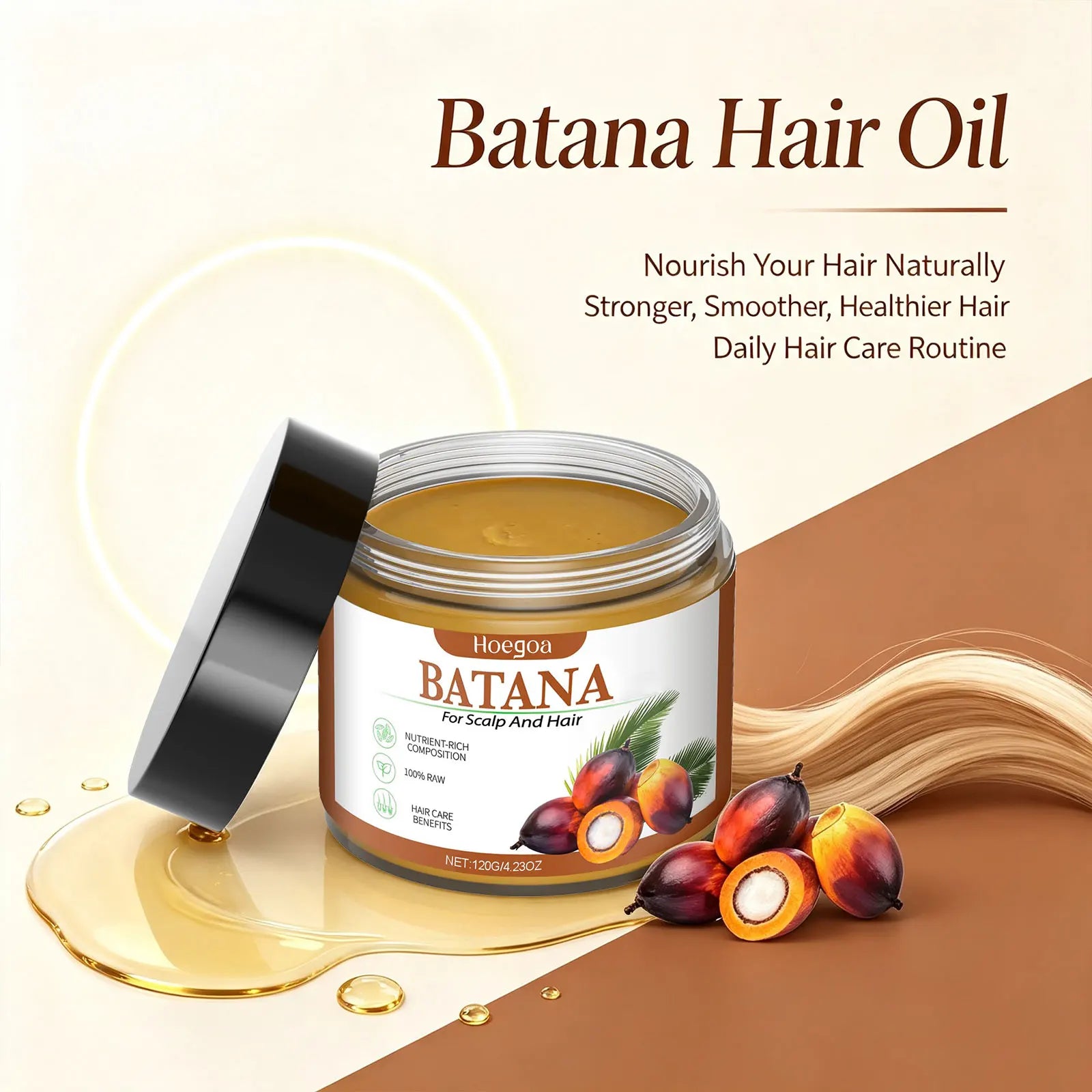 Batana Hair Mask for Deep Repair and Nourishment - 2