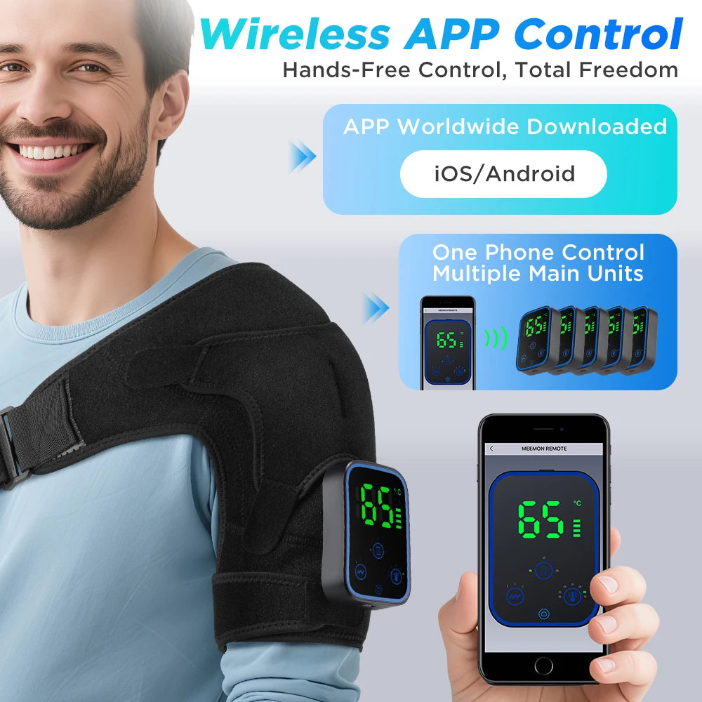 Wireless Shoulder Heating Massager with App Control