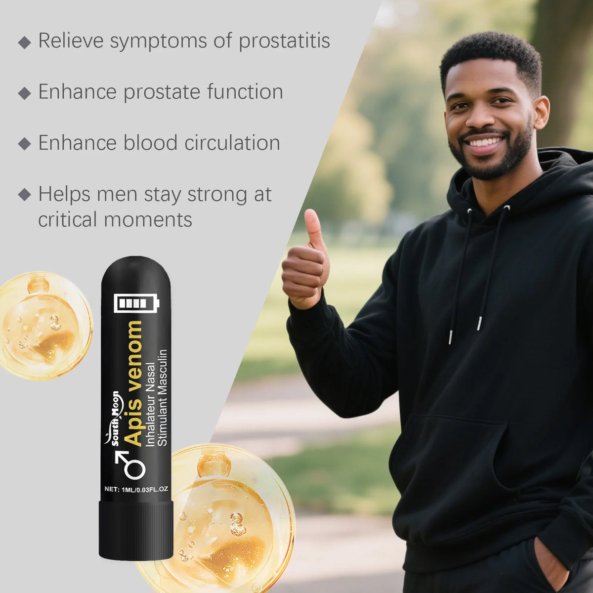 Nasal Inhaler Stick for Men Daily Energy and Confidence Support