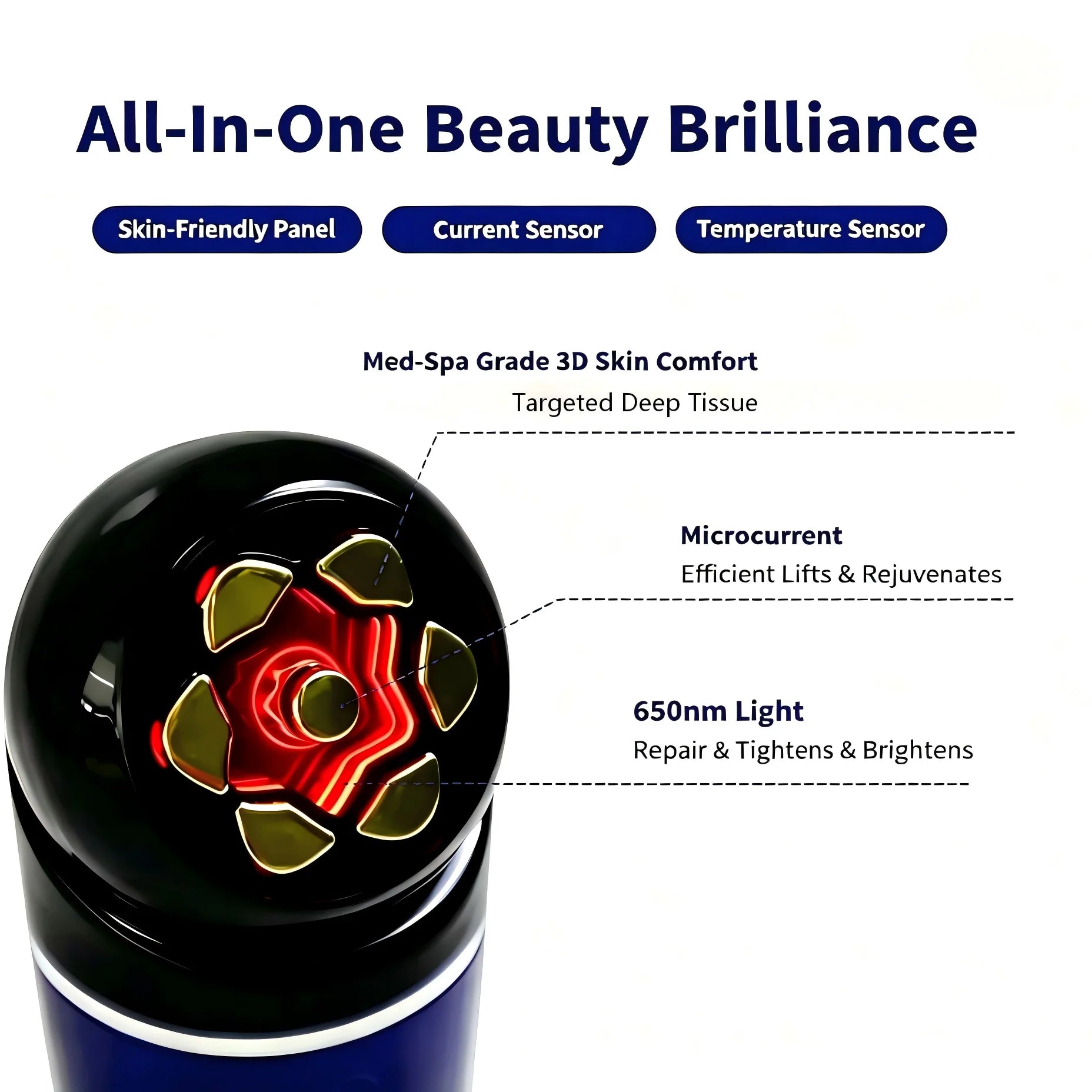 3 in 1 Facial Massager for Skin Rejuvenation and Lifting - 9