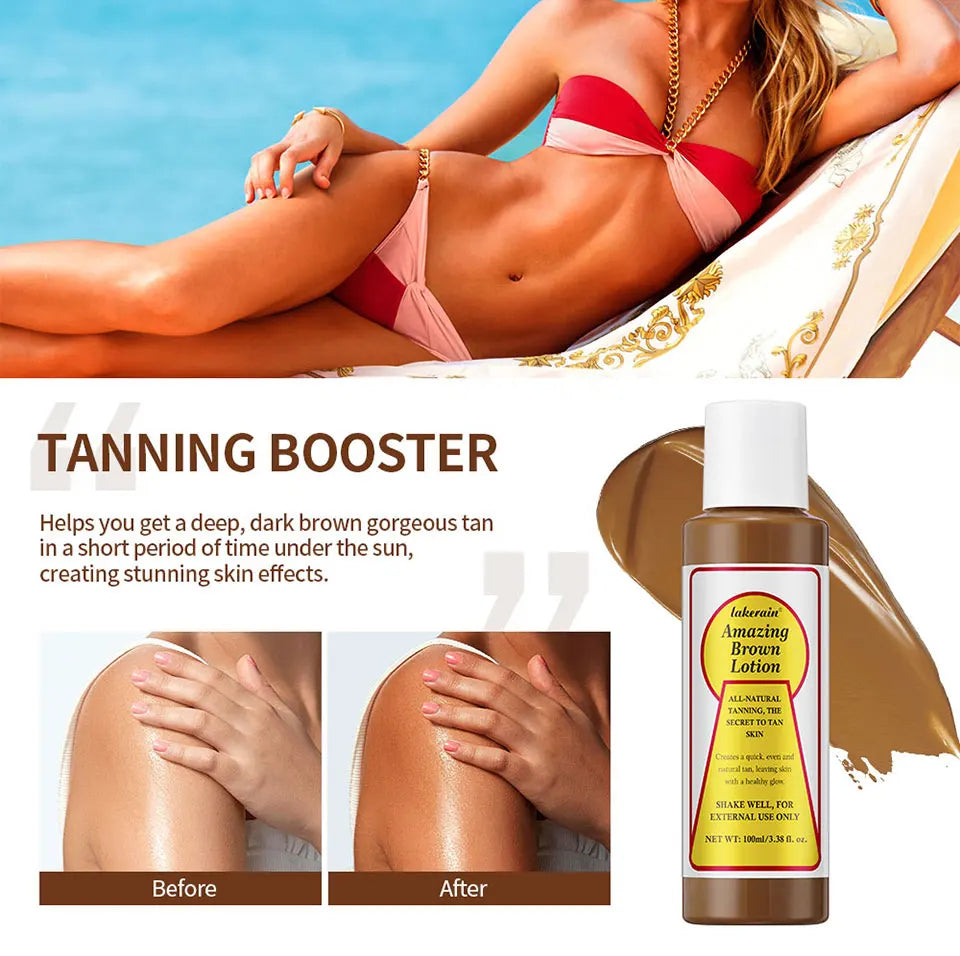 Amazing Brown Tanning Lotion for a Deep Natural Bronze Glow - 9