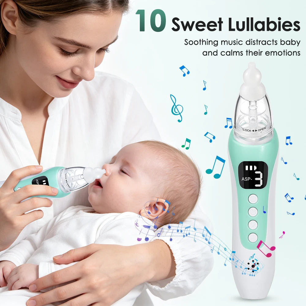 Electric Baby Nasal Aspirator with Soothing Lullabies - 9