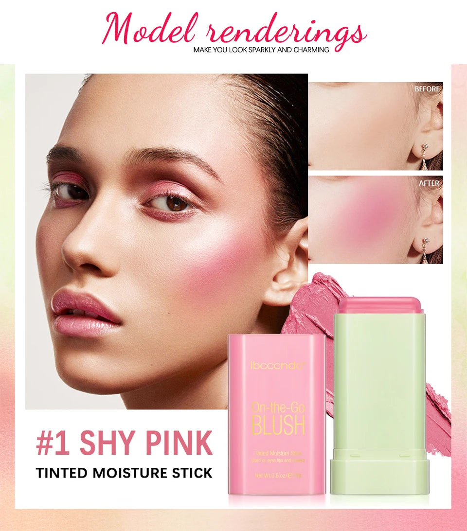 Eraser Blush Stick Natural Moisturizing Tinted Finish